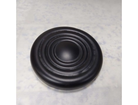 Taboret kosmetyczny okrągły fryzjerski hoker stołek czarny Outlet - 3