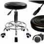 Taboret kosmetyczny okrągły fryzjerski hoker stołek czarny Outlet
