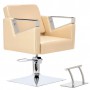 Fotel fryzjerski Tomas hydrauliczny obrotowy do salonu fryzjerskiego podnóżek krzesło fryzjerskie Outlet - 2