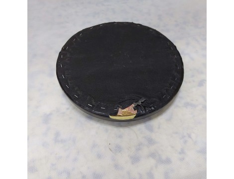 Taboret kosmetyczny okrągły fryzjerski hoker stołek czarny Outlet - 5