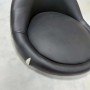 Krzesło taboret kosmetyczny fryzjerski czarny Outlet - 3