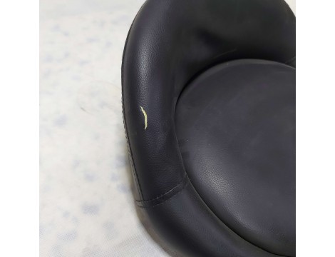 Krzesło taboret kosmetyczny fryzjerski czarny Outlet - 2