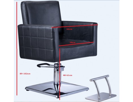 Fotel fryzjerski Tom 1352 hydrauliczny obrotowy do salonu fryzjerskiego podnóżek krzesło fryzjerskie Outlet - 2