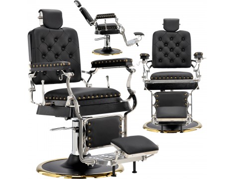 Fotel fryzjerski barberski hydrauliczny do salonu fryzjerskiego barber shop Tulus Barberking w 24H Outlet