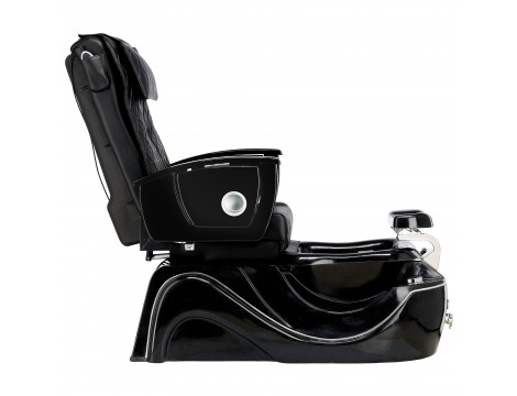 Fotel kosmetyczny elektryczny z masażem do pedicure stóp do salonu SPA czarny Outlet - 3