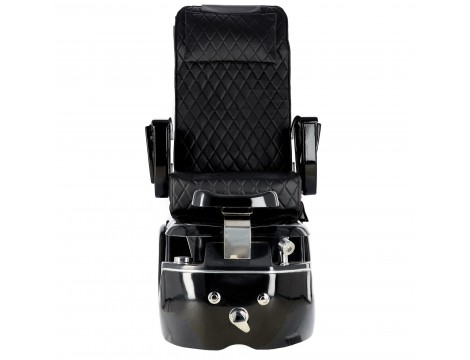 Fotel kosmetyczny elektryczny z masażem do pedicure stóp do salonu SPA czarny Outlet - 4