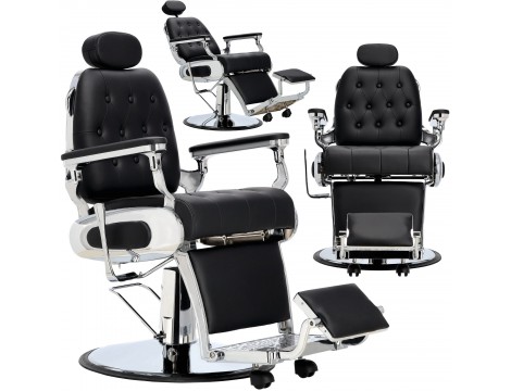 Fotel fryzjerski barberski hydrauliczny do salonu fryzjerskiego barber shop Viktor Barberking w 24H Outlet