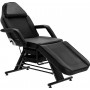 Fotel kosmetyczny z kuwetami czarny łóżko leżanka spa Outlet - 2
