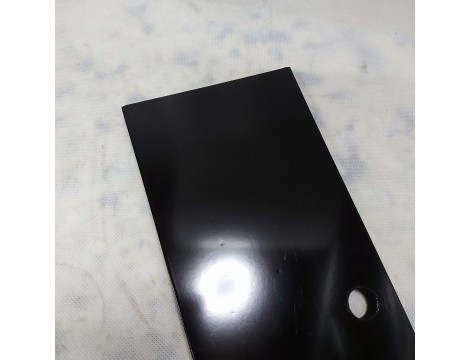 Recepcja fryzjerska lakierowana diamond sim 80 cm kosmetyczna do salonu czarna złożona Outlet - 15