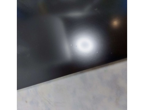 Recepcja fryzjerska lakierowana diamond sim 80 cm kosmetyczna do salonu czarna złożona Outlet - 5