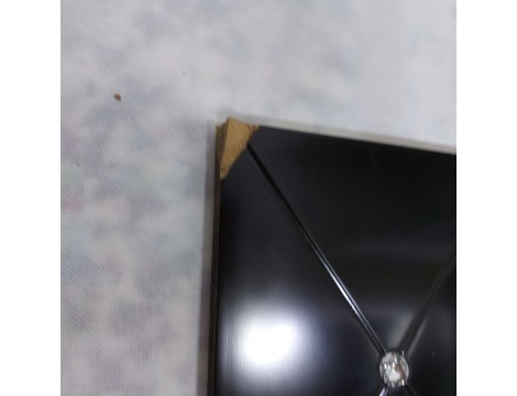 Recepcja fryzjerska lakierowana diamond sim 80 cm kosmetyczna do salonu czarna złożona Outlet - 9