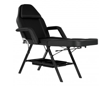 Fotel klasyczny kosmetyczny z kuwetami spa czarny Outlet - 4