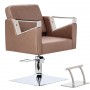 Fotel fryzjerski Tomas hydrauliczny obrotowy do salonu fryzjerskiego podnóżek chromowany krzesło fryzjerskie Outlet - 2
