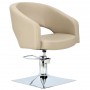 Fotel fryzjerski Greta hydrauliczny obrotowy do salonu fryzjerskiego podnóżek chromowany krzesło fryzjerskie Outlet - 2